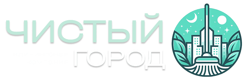 Логотип клининговой компании Чистый город 2
